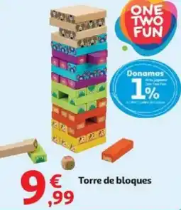 Alcampo ONE TWO FUN Torre de bloques oferta
