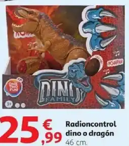 Alcampo ONE TWO FUN Radioncontrol dino o dragón oferta