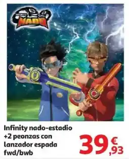 Alcampo Infinity nado-estadio +2 peonzas con Lanzador espada fwd/bwb oferta