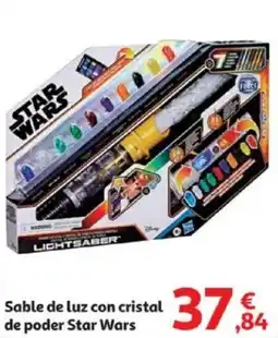 Alcampo STAR WARS Sable de luz con cristal de poder oferta