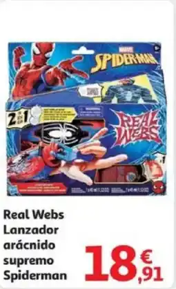 Alcampo SPIDERMAN Real Webs Lanzador arácnido supremo oferta