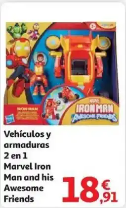 Alcampo Vehículos y armaduras 2 en 1 Marvel Iron Man and his Awesome Friends oferta