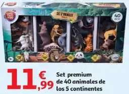 Alcampo Set premium de 40 animales de los 5 continentes oferta