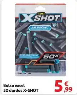 Alcampo X-SHOT Bolsa excel 50 dardos oferta