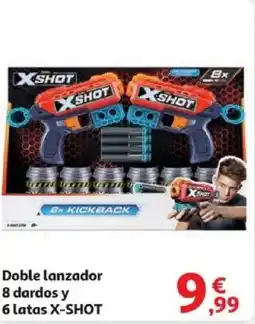Alcampo X-SHOT Doble lanzador 8 dardos y 6 latas oferta