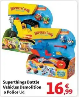 Alcampo SUPERTHINGS Battle Vehicles Demolition o Police oferta