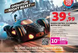 Alcampo Radiocontrol escorpión bestia de la noche oferta
