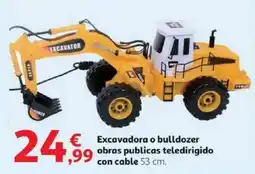 Alcampo Excavadora o bulldozer obras publicas teledirigido con cable oferta