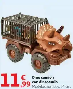 Alcampo Dino camión con dinosaurio oferta
