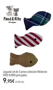 El Corte Inglés Rita - juguete set de 3 pees coleccion mckenzie para gatos oferta