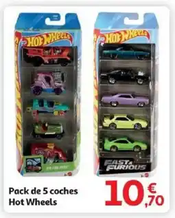 Alcampo HOT WHEELS Pack de 5 coches oferta