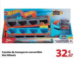Alcampo HOT WHEELS Camión de transporte convertible oferta