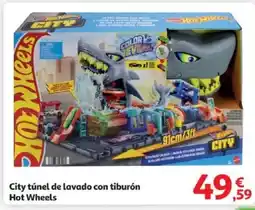 Alcampo HOT WHEELS City túnel de lavado con tiburón oferta