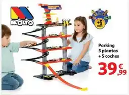 Alcampo MOLTO Parking 5 plantas +5 coches oferta