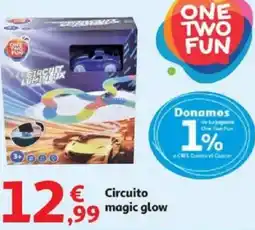 Alcampo ONE TWO FUN Circuito magic glow oferta