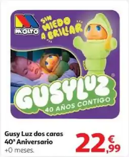 Alcampo Gusy Luz dos caras 40º Aniversario oferta