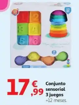 Alcampo Conjunto sensorial 3 juegos oferta
