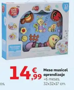 Alcampo ONE TWO FUN Mesa musical aprendizaje oferta