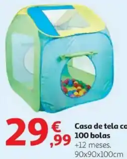 Alcampo Casa de tela con 100 bolas oferta