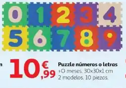 Alcampo Puzzle números o letras oferta