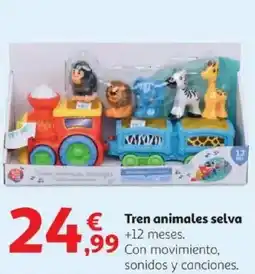 Alcampo Tren animales selva oferta
