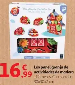 Alcampo Leo panel granja de actividades de madera oferta