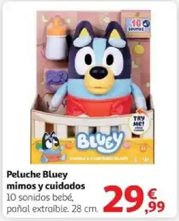 Alcampo Peluche Bluey mimos y cuidados oferta
