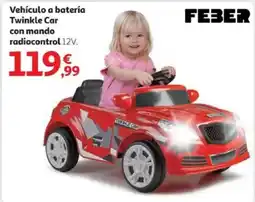 Alcampo FEBER Vehículo a batería Twinkle Car con mando radiocontrol 12V. oferta