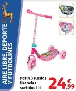 Alcampo Patín 3 ruedas Licencias surtidas oferta