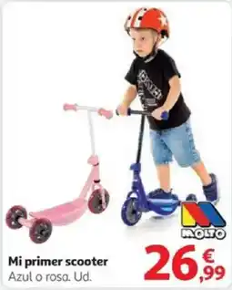 Alcampo MOLTO Mi primer scooter Azul o rosa oferta