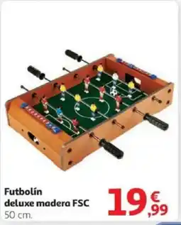 Alcampo Futbolín deluxe madera FSC 50 cm. oferta