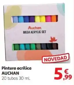 Alcampo AUCHAN Pintura acrílica oferta