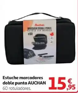 Alcampo AUCHAN Estuche marcadores doble punta oferta