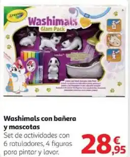 Alcampo Washimals con bañera y mascotas oferta