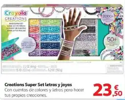 Alcampo Creations Super Set letras y joyas oferta