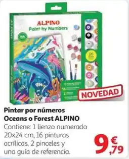 Alcampo ALPINO Pintar por números Oceans o Forest oferta