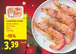 Lidl Langostino cocido oferta