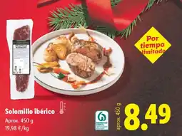 Lidl Solomillo ibérico oferta