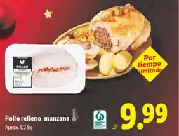 Lidl Pollo relleno manzana oferta