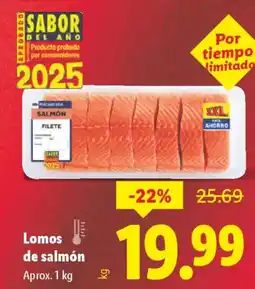 Lidl Lomos de salmón oferta