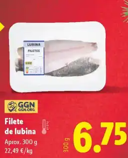 Lidl Filete de lubina oferta
