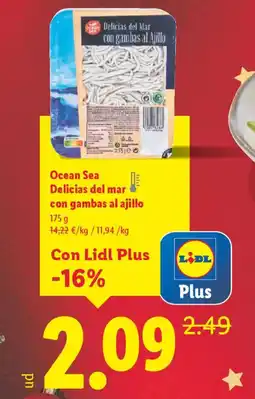 Lidl Ocean Sea Delicias del mar con gambas al ajillo oferta