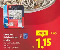 Lidl Ocean Sea Delicias del mar al ajillo oferta