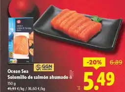 Lidl Ocean Sea Solomillo de salmón ahumado oferta