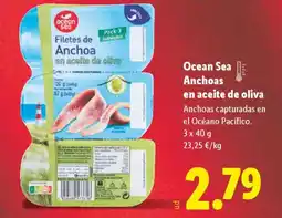 Lidl Ocean Sea E Anchoas en aceite de oliva oferta