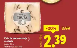 Lidl Cuña de queso de oveja con trufa oferta