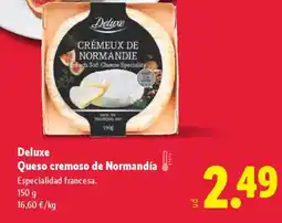Lidl DELUXE Queso cremoso de Normandía oferta