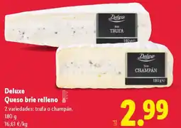 Lidl DELUXE Queso brie relleno oferta