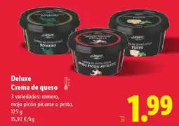 Lidl DELUXE Crema de queso oferta
