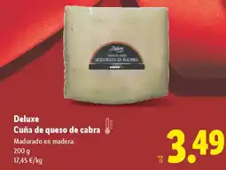Lidl DELUXE Cuña de queso de cabra oferta